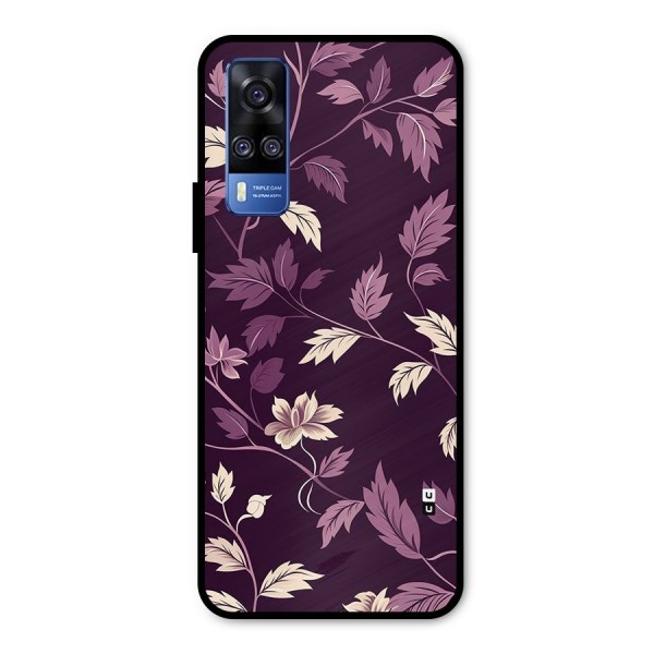 Traditional Florals Metal Back Case for Vivo Y51A