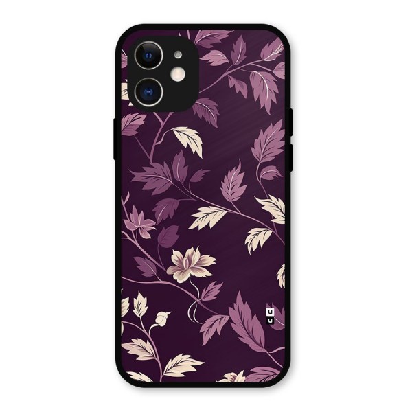 Traditional Florals Metal Back Case for iPhone 12