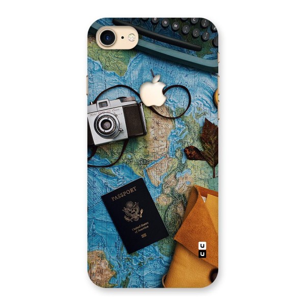 Travel Essentials Back Case for iPhone 7 Apple Cut