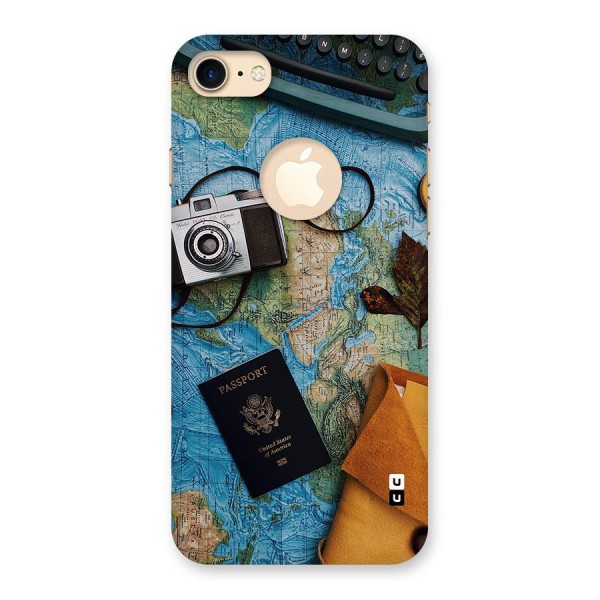 Travel Essentials Back Case for iPhone 7 Logo Cut
