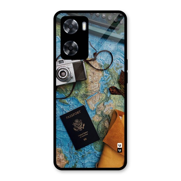 Travel Essentials Glass Back Case for Oppo A57 2022