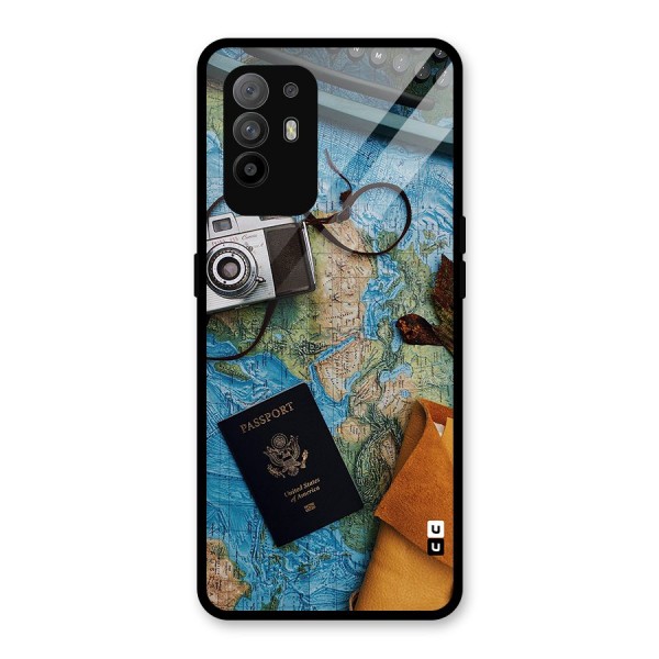 Travel Essentials Glass Back Case for Oppo F19 Pro Plus 5G