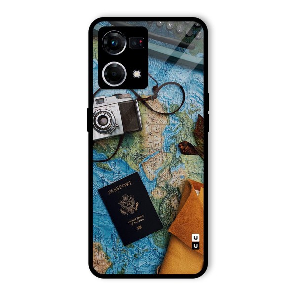 Travel Essentials Glass Back Case for Oppo F21s Pro 4G