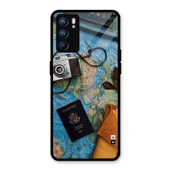 Travel Essentials Glass Back Case for Oppo Reno6 5G