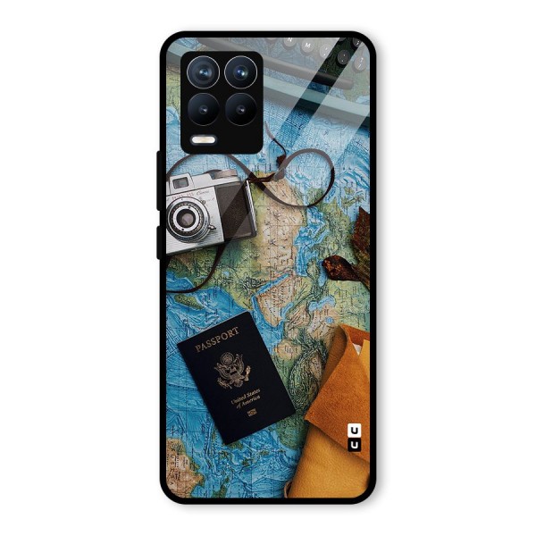 Travel Essentials Glass Back Case for Realme 8 Pro