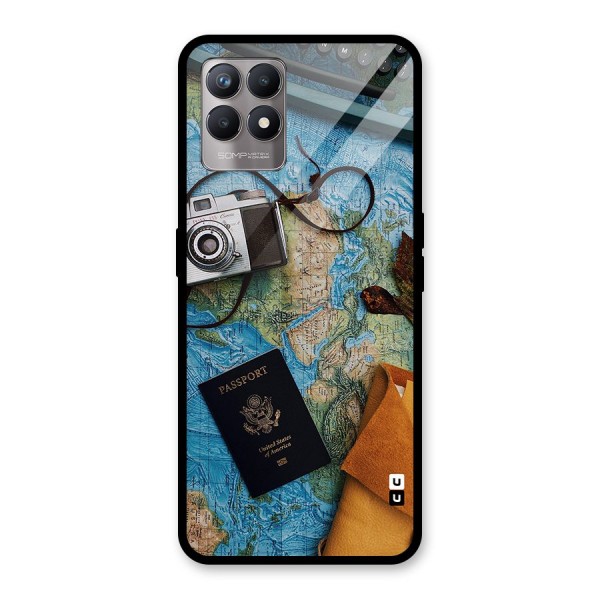 Travel Essentials Glass Back Case for Realme 8i