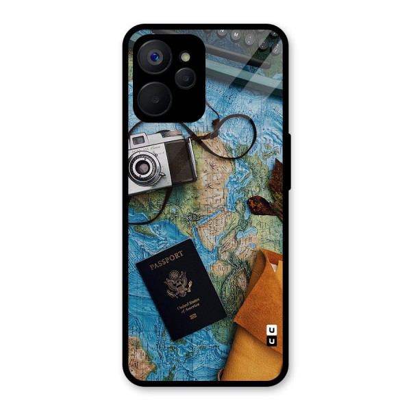 Travel Essentials Glass Back Case for Realme 9i 5G