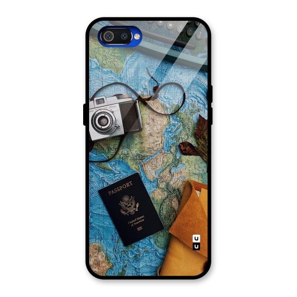 Travel Essentials Glass Back Case for Realme C2