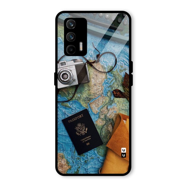 Travel Essentials Glass Back Case for Realme X7 Max