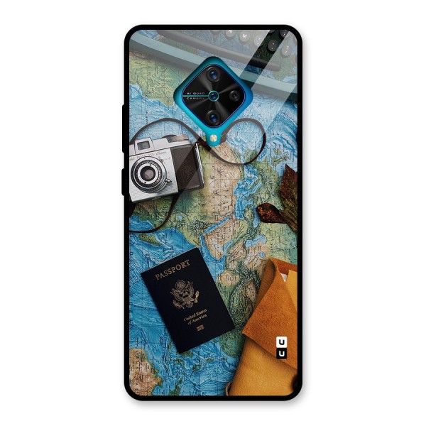 Travel Essentials Glass Back Case for Vivo S1 Pro