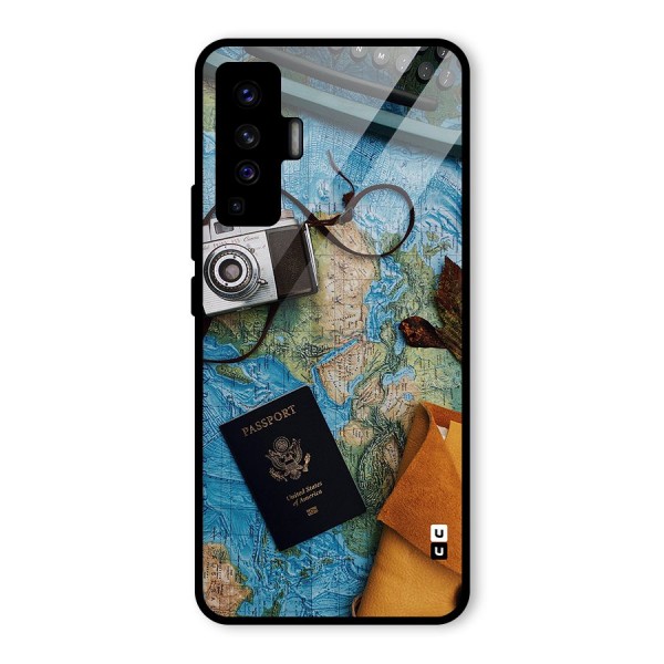 Travel Essentials Glass Back Case for Vivo X50