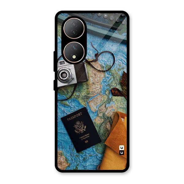 Travel Essentials Glass Back Case for Vivo Y100
