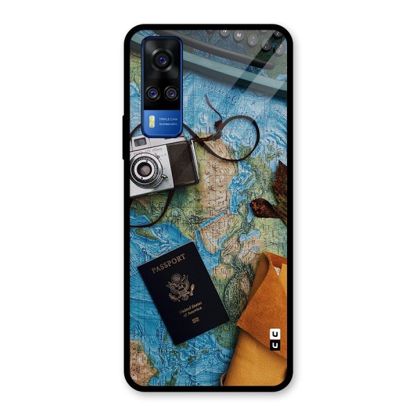 Travel Essentials Glass Back Case for Vivo Y31