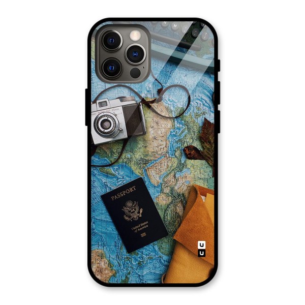 Travel Essentials Glass Back Case for iPhone 12 Pro