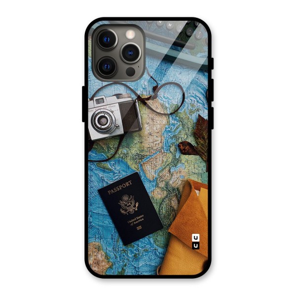 Travel Essentials Glass Back Case for iPhone 12 Pro Max
