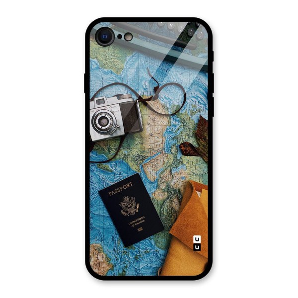 Travel Essentials Glass Back Case for iPhone SE 2022