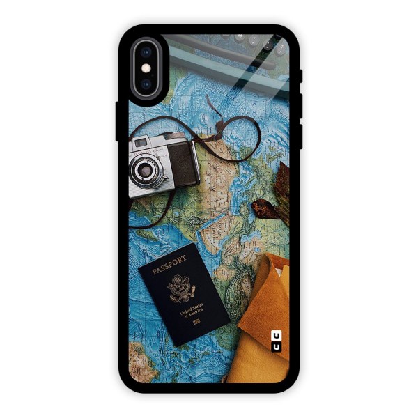 Travel Essentials Glass Back Case for iPhone XS Max