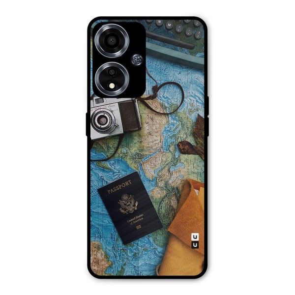 Travel Essentials Metal Back Case for Oppo A59