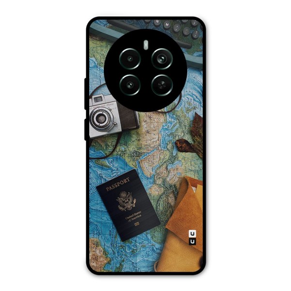 Travel Essentials Metal Back Case for Realme 12 Pro Plus