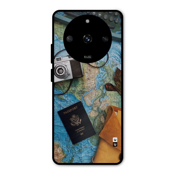 Travel Essentials Metal Back Case for Realme Narzo 60 5G