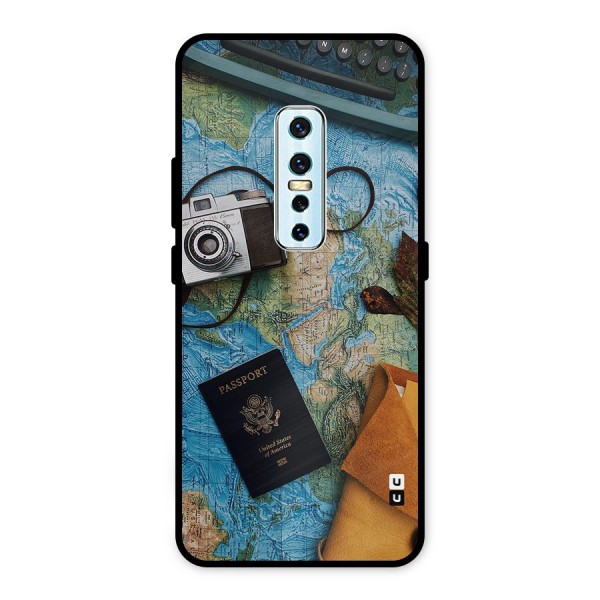 Travel Essentials Metal Back Case for Vivo V17 Pro
