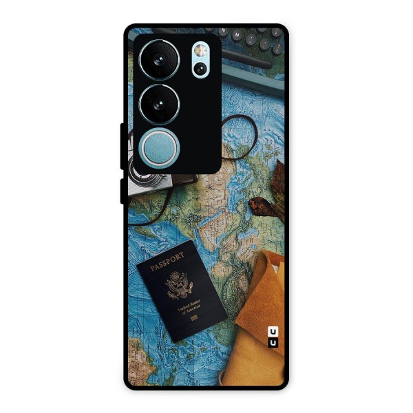 Travel Essentials Metal Back Case for Vivo V29