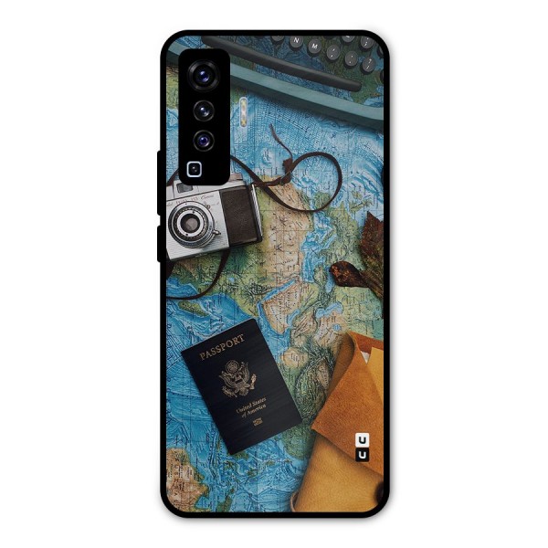 Travel Essentials Metal Back Case for Vivo X50