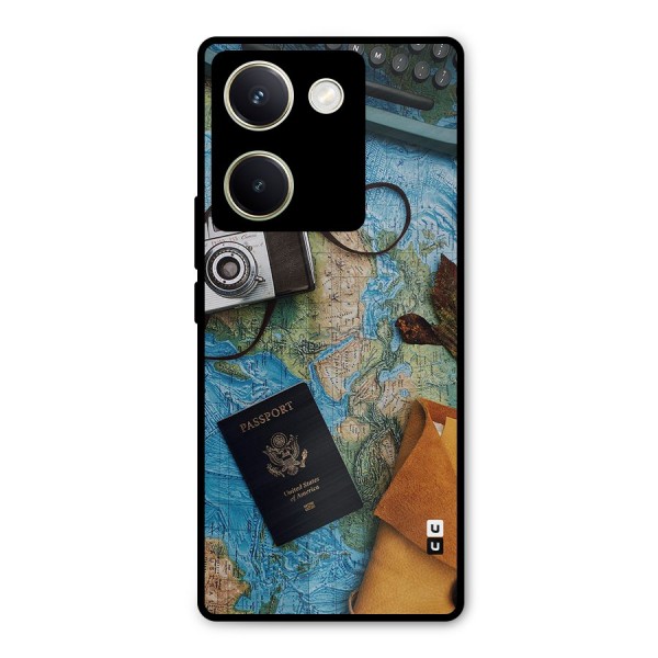 Travel Essentials Metal Back Case for Vivo Y200 Pro