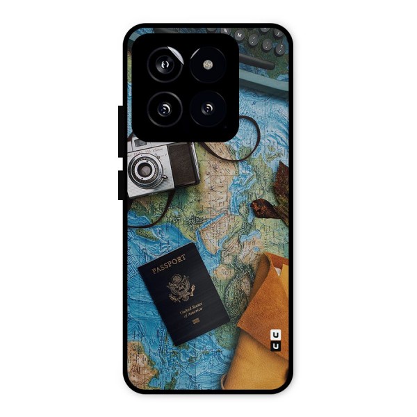 Travel Essentials Metal Back Case for Xiaomi 14