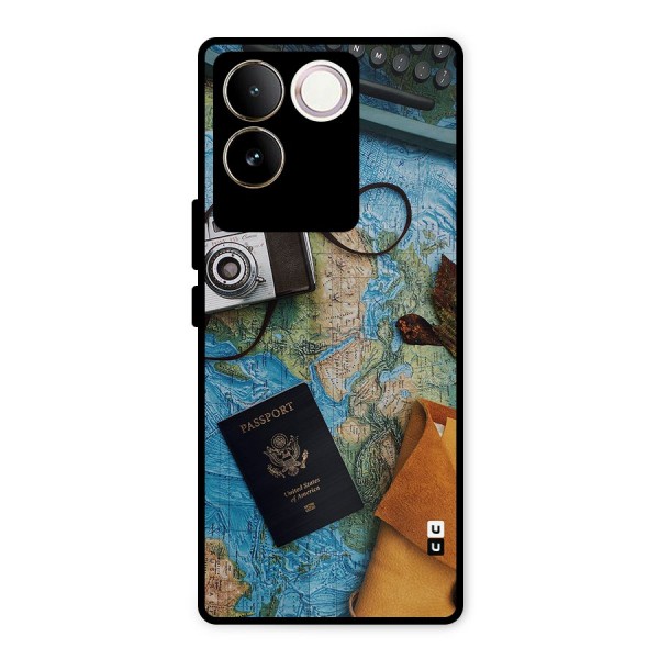Travel Essentials Metal Back Case for iQOO Z7 Pro