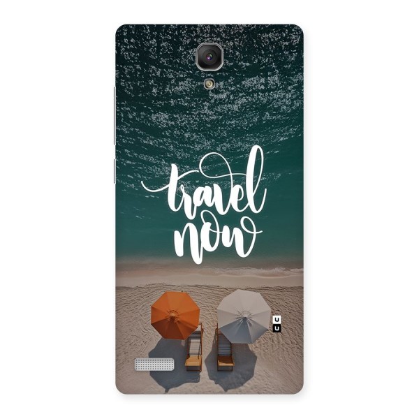 Travel Now Back Case for Redmi Note