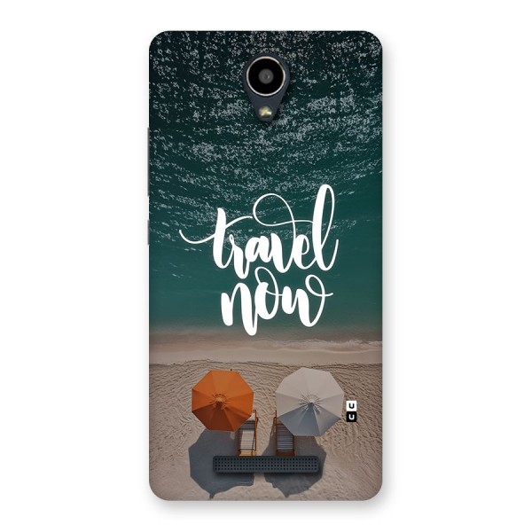 Travel Now Back Case for Redmi Note 2