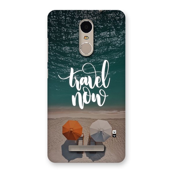 Travel Now Back Case for Redmi Note 3