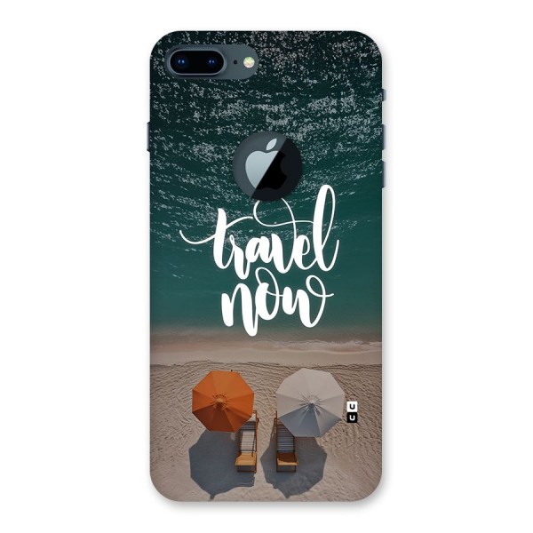 Travel Now Back Case for iPhone 7 Plus Logo Cut