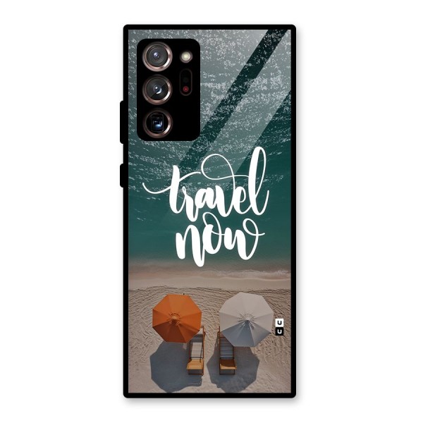 Travel Now Glass Back Case for Galaxy Note 20 Ultra 5G