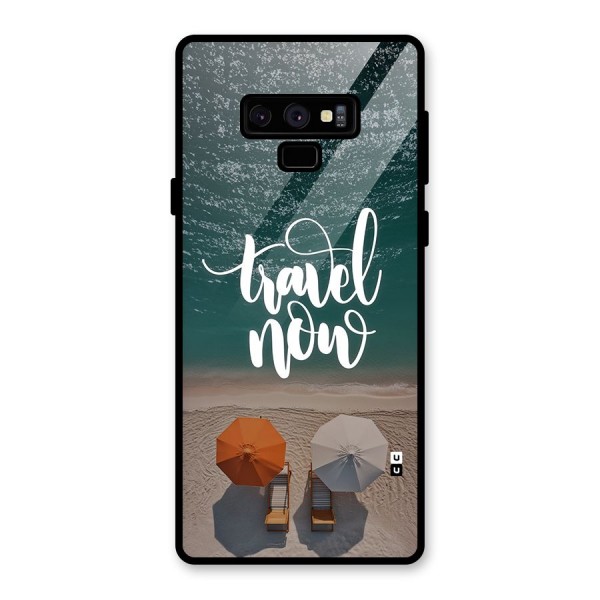Travel Now Glass Back Case for Galaxy Note 9