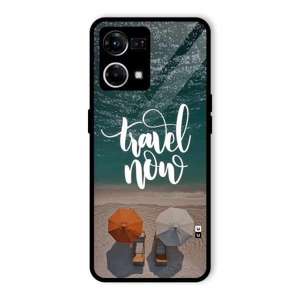 Travel Now Glass Back Case for Oppo F21 Pro 4G