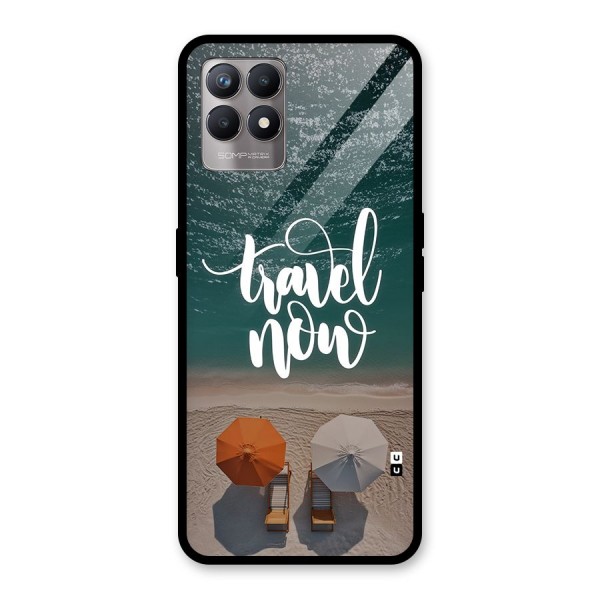 Travel Now Glass Back Case for Realme Narzo 50