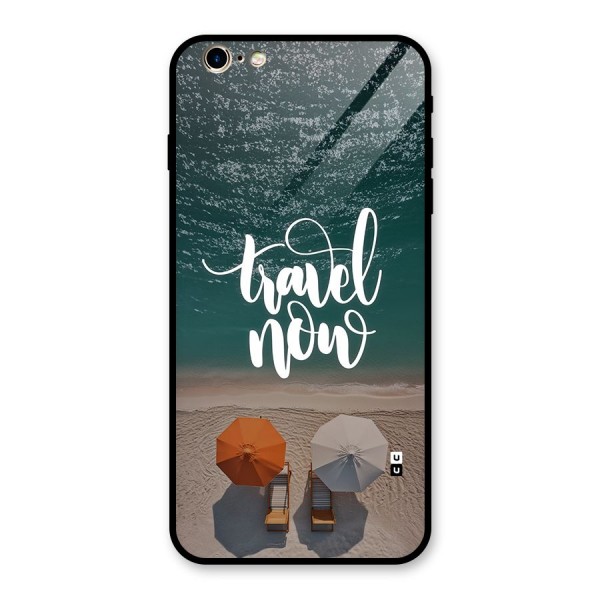 Travel Now Glass Back Case for iPhone 6 Plus 6S Plus