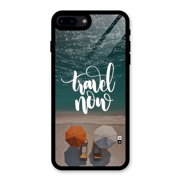 Travel Now Glass Back Case for iPhone 7 Plus