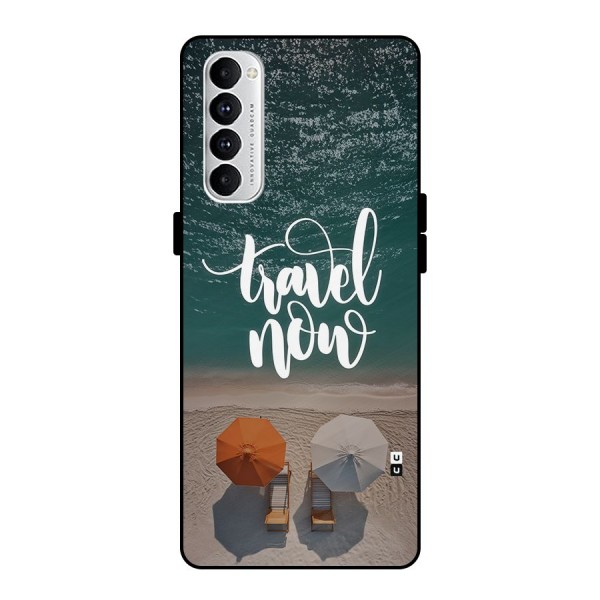 Travel Now Metal Back Case for Oppo Reno4 Pro