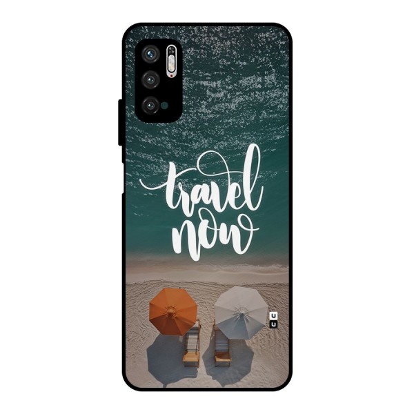 Travel Now Metal Back Case for Poco M3 Pro 5G
