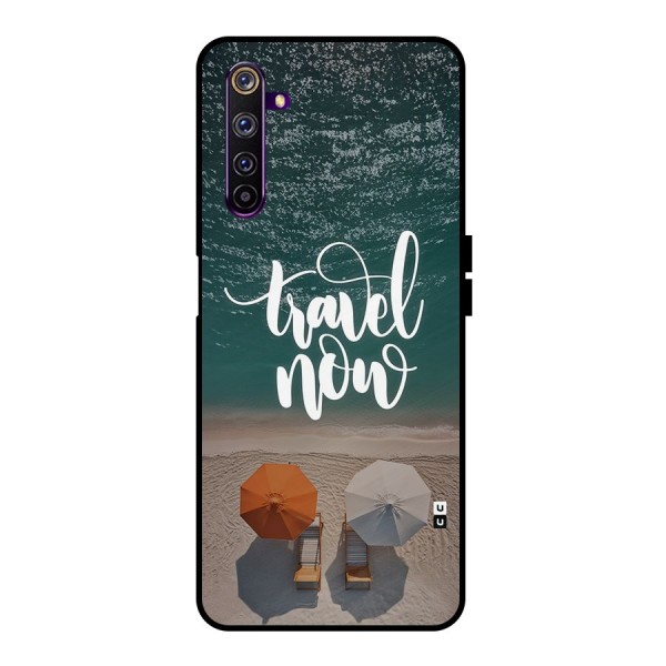 Travel Now Metal Back Case for Realme 6 Pro
