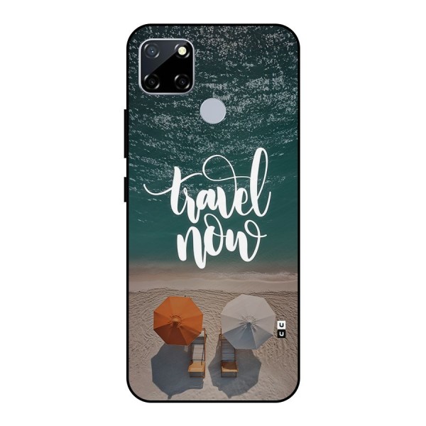 Travel Now Metal Back Case for Realme Narzo 30A