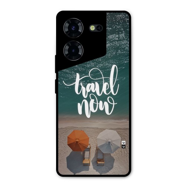 Travel Now Metal Back Case for Tecno Pova 5 Pro 5G