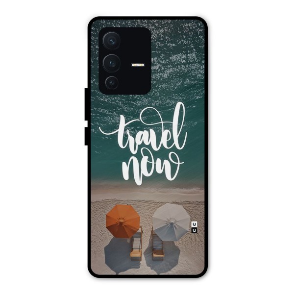 Travel Now Metal Back Case for Vivo V23 Pro