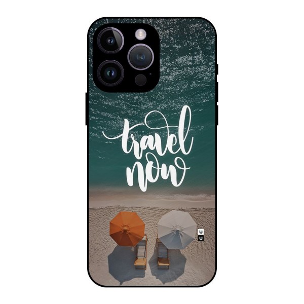 Travel Now Metal Back Case for iPhone 14 Pro Max