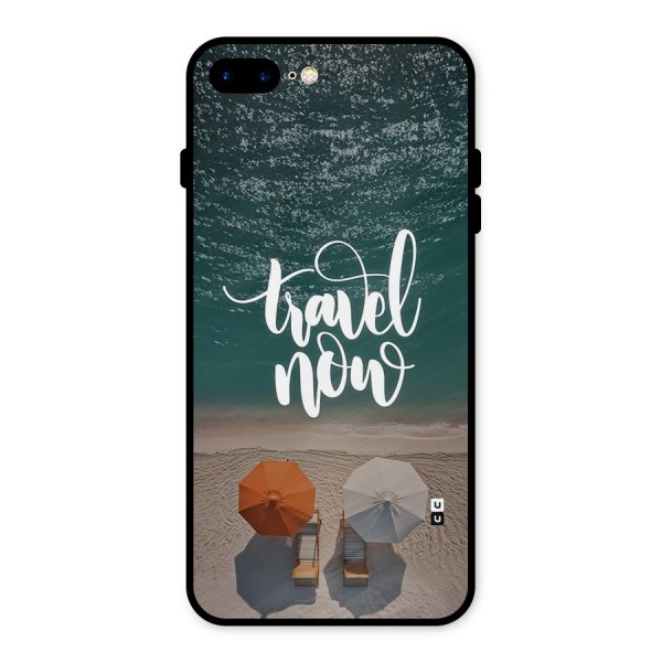Travel Now Metal Back Case for iPhone 8 Plus