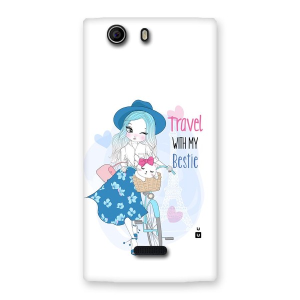 Travel With My Bestie Back Case for Canvas Nitro 2 E311