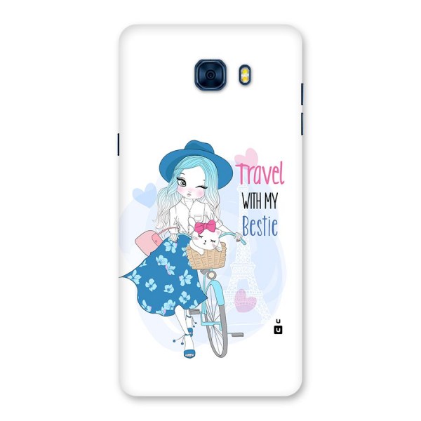 Travel With My Bestie Back Case for Galaxy C7 Pro